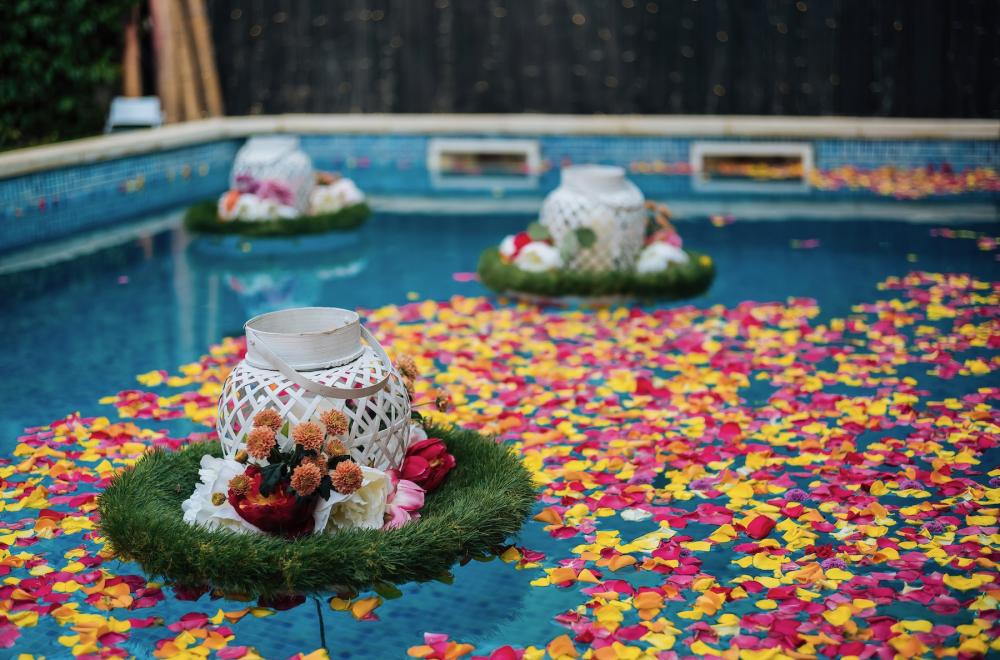 décoration piscine jardins