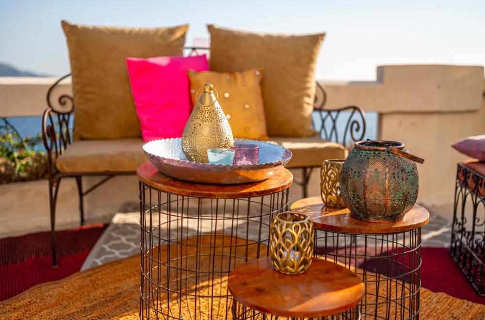 Notre mobilier de Marrakech en scène pour une ambiance orientale