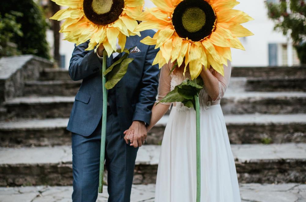 décoration mariage jaune