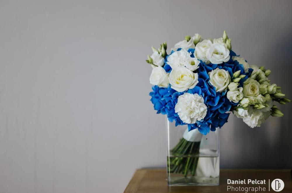 décoration mariage bleu