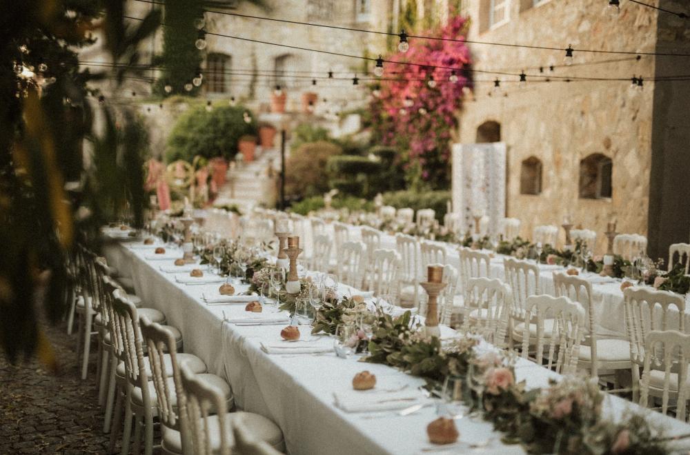 Décoration de tables pour un mariage bohème ou champêtre